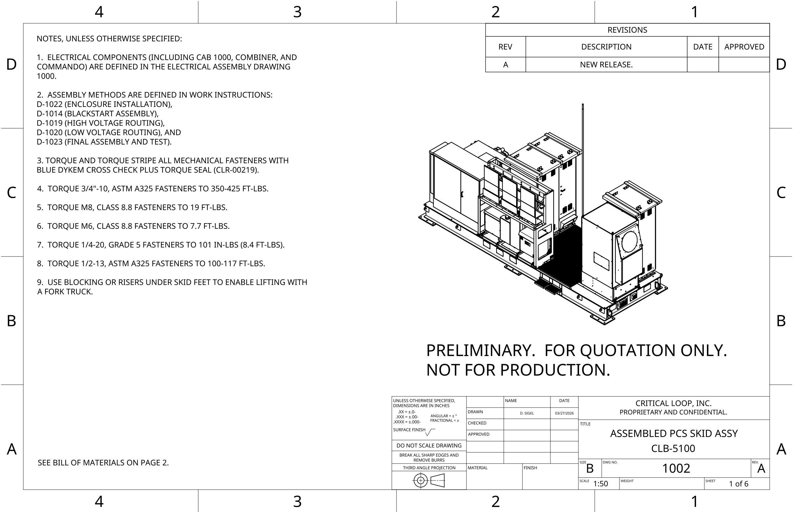CLB-5100 power conversion skid