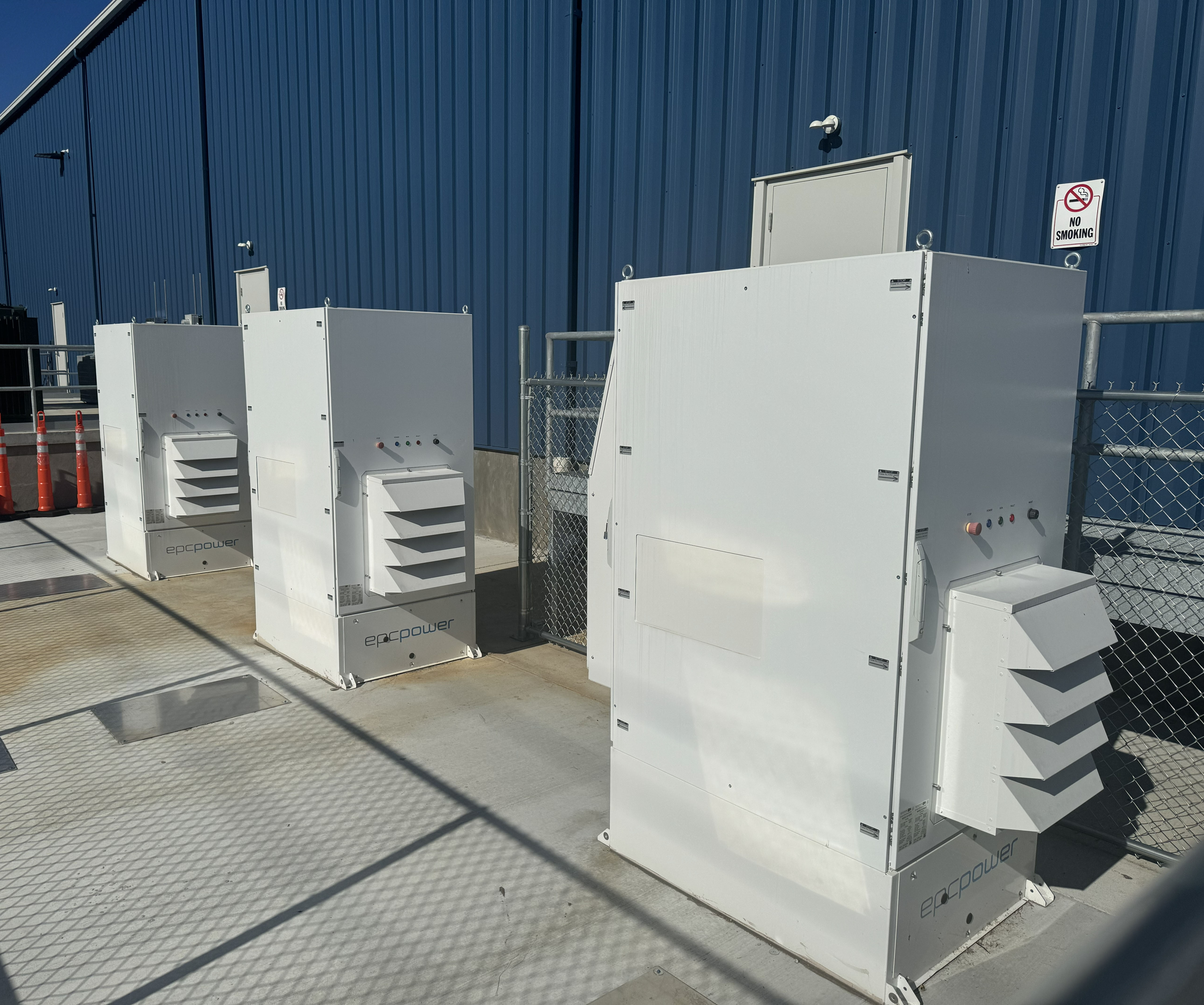 PowerFlo PF1000 1 MW power test bench with EPC Power inverters